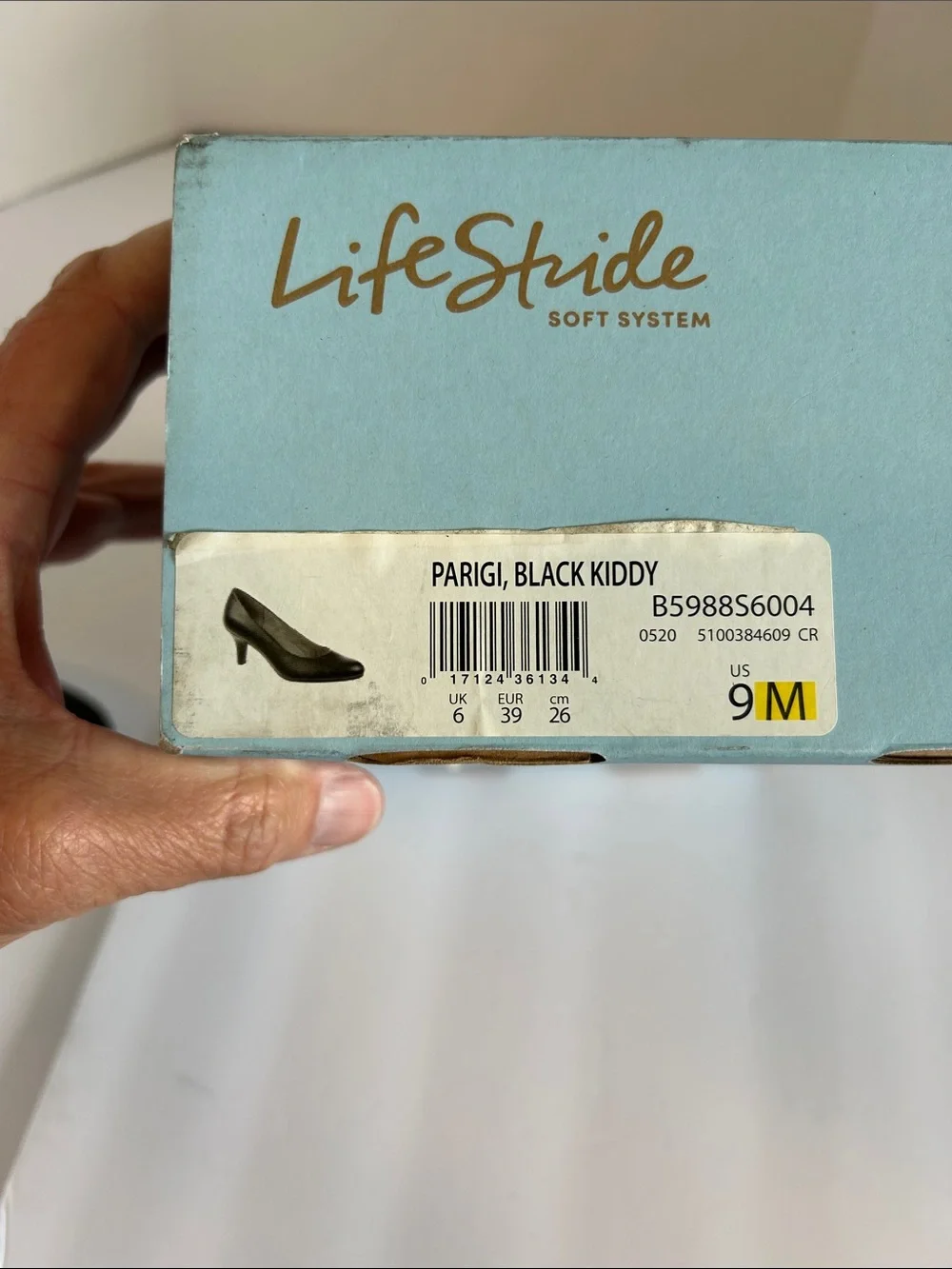 Life Stride Black Women's Mid-Heel Slip-On Pump PARIGI,BLACK KIDDY